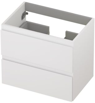 Ink Onderkast INK 2 laden greeploos gelakt 60 cm x 40 cm x 52 cm Mat wit 1241000 Mat wit