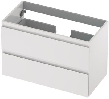 Ink Onderkast INK 2 laden greeploos gelakt 80 cm x 40 cm x 52 cm Hoogglans wit 1241012