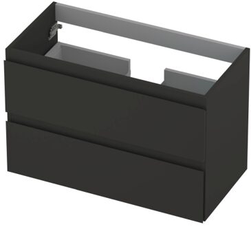 Ink Onderkast INK 2 laden greeploos gelakt 80 cm x 40 cm x 52 cm Mat antraciet 1241011