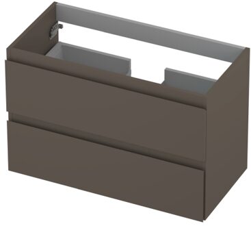 Ink Onderkast INK 2 laden greeploos gelakt 80 cm x 40 cm x 52 cm Mat taupe 1241015