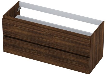 Ink Onderkast INK 2 laden greeploos met houten keerlijst 120 cm x 45 cm x 52 cm Koper eiken 1257160