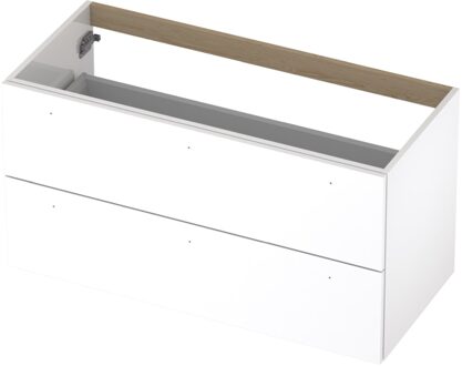 Ink Onderkast INK 2 laden met grepen gelakt 100 cm x 45 cm x 52 cm Hoogglans wit 1101256