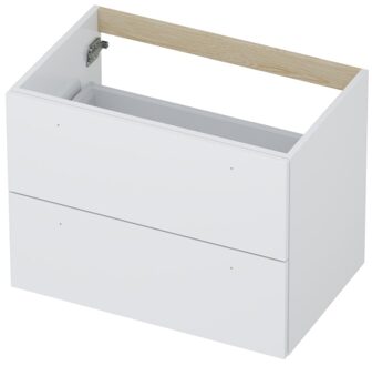 Ink Onderkast INK 2 laden met grepen gelakt 70 cm x 45 cm x 52 cm Hoogglans wit 1101106