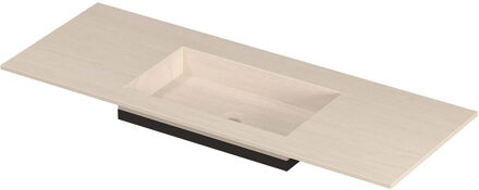Ink Post Wastafel keramische slab envelop bak midden zonder kraangat 120x45x1 Travertin matt Beige