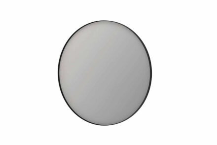 Ink SP15 spiegel - 100x4x100cm rond verzonken in alu kader - geborsteld metal black 8409453 Metal black geborsteld (antraciet)