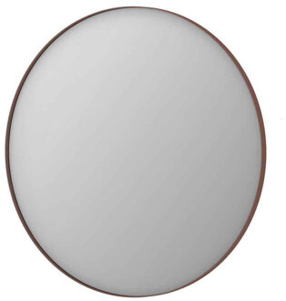 Ink SP15 Spiegel - 100x4x100cm - rond - verzonken in aluminium kader - aluminium koper geborsteld 8408584