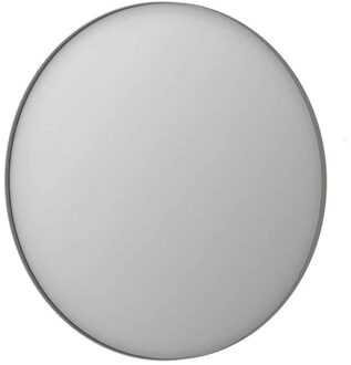 Ink SP15 Spiegel - 100x4x100cm - rond - verzonken in aluminium kader - aluminium rvs geborsteld 8408583