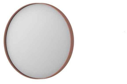 Ink SP15 Spiegel - 40x4x40cm - rond - verzonken in aluminium kader - aluminium koper geborsteld 8408554