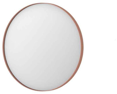 Ink SP15 Spiegel - 60x4x60cm - rond - verzonken in aluminium kader - aluminium koper geborsteld 8408564