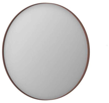 Ink SP15 Spiegel - 80x4x80cm - rond - verzonken in aluminium kader - aluminium koper geborsteld 8408574