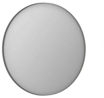 Ink SP15 Spiegel - 80x4x80cm - rond - verzonken in aluminium kader - aluminium rvs geborsteld 8408573