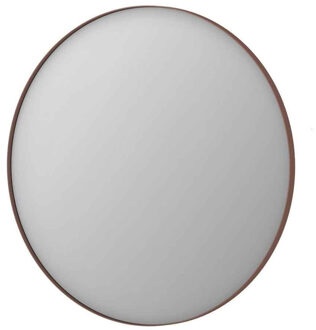 Ink SP15 Spiegel Rond Geborsteld Koper Aluminium Kader 100 x 3,5 cm