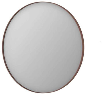 Ink SP15 Spiegel Rond Geborsteld Koper Aluminium Kader 80 x 3,5 cm