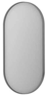 Ink SP20 Spiegel - 40x4x80cm - ovaal - in stalen kader - aluminium rvs geborsteld 8408953