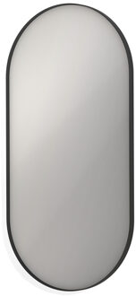 Ink SP20 Spiegel - 60x4x120cm - ovaal - in stalen kader - aluminium zwart mat 8408970