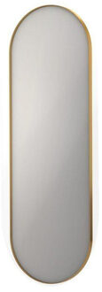 Ink SP20 Spiegel - 60x4x180cm - ovaal - in stalen kader - aluminium Mat goud 8408982 Goud mat