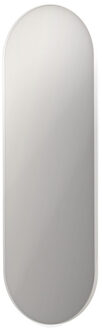 Ink SP20 Spiegel - 60x4x180cm - ovaal - in stalen kader - aluminium wit mat 8408981