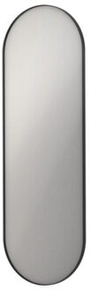 Ink SP20 Spiegel - 60x4x180cm - ovaal - in stalen kader - aluminium zwart mat 8408980