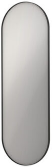 Ink SP20 Spiegel - 60x4x180cm - ovaal - in stalen kader - aluminium zwart mat 8408980