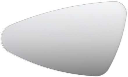 Ink SP22 Spiegel - 100x4x60cm - organisch - in stalen kader - links aluminium wit mat 8409361