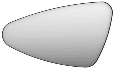 Ink SP22 Spiegel - 100x4x60cm - organisch - in stalen kader - links aluminium zwart mat 8409360