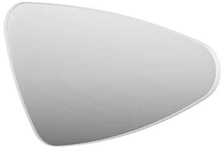 Ink SP22 Spiegel - 100x4x60cm - organisch - in stalen kader - rechts aluminium wit mat 8409211