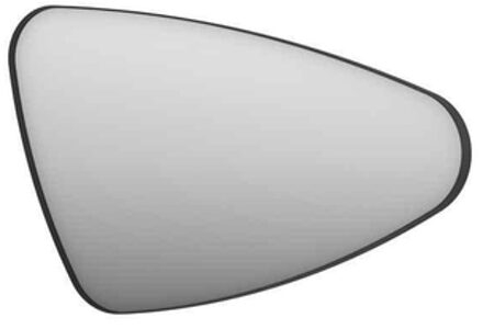 Ink SP22 Spiegel - 100x4x60cm - organisch - in stalen kader - rechts aluminium zwart mat 8409210