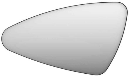 Ink SP22 Spiegel - 120x4x70cm - organisch - in stalen kader - links aluminium zwart mat 8409370