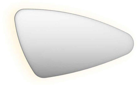 Ink SP22 Spiegel - 120x4x70cm - organisch - in stalen kader - rechts aluminium rvs geborsteld 8409223