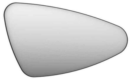 Ink SP22 Spiegel - 120x4x70cm - organisch - in stalen kader - rechts aluminium zwart mat 8409220