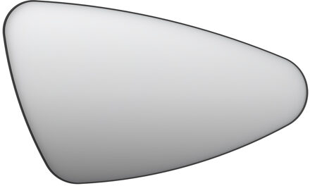 Ink SP22 Spiegel - 120x4x70cm - organisch - in stalen kader - rechts aluminium zwart mat 8409220