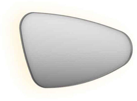 Ink SP22 Spiegel - 80x4x50cm - organisch - in stalen kader - rechts aluminium rvs geborsteld 8409203