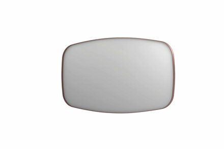 Ink SP29 contour spiegel, rechthoekig met afgeronde hoeken verzonken in kader 140 x 4 x 80 cm, geborsteld koper