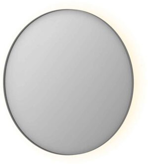 Ink Spiegel INK SP17 Rond Colour Changing LED Rondom 100 x 4 x 100 cm Dimbaar In Aluminium Kader Geborsteld RVS