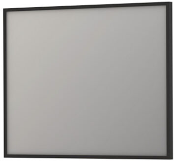 Ink Spiegel INK SP18 Rechthoek In Stalen Kader 100 x 4 x 80 cm Mat Zwart