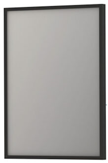 Ink Spiegel INK SP18 Rechthoek In Stalen Kader 60 x 4 x 80 cm Mat Zwart