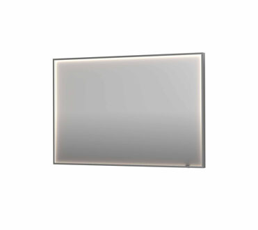 Ink Spiegel INK SP19 120x4x80 cm incl. direct LED-Verlichting Rondom en Spiegelverwarming Geborsteld RVS