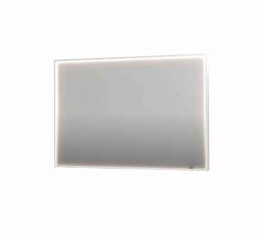 Ink Spiegel INK SP19 120x4x80 cm incl. direct LED-Verlichting Rondom en Spiegelverwarming Mat Wit