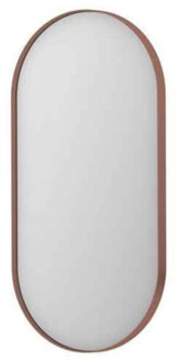 Ink Spiegel Ink SP20 Ovaal In Stalen Kader 40 x 4 x 80 cm Geborsteld Koper Ink