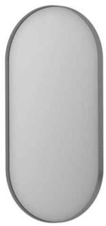 Ink Spiegel Ink SP20 Ovaal In Stalen Kader 40 x 4 x 80 cm Geborsteld RVS Ink