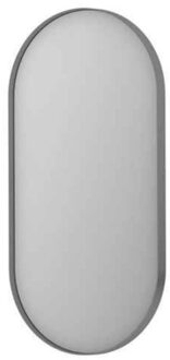 Ink Spiegel INK SP20 Ovaal In Stalen Kader 40 x 4 x 80 cm Geborsteld RVS