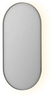 Ink Spiegel INK SP20 Ovaal In Stalen Kader 60 x 4 x 120 cm Geborsteld RVS
