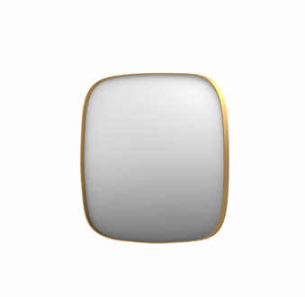 Ink Spiegel INK SP29 Contour 100x4x100 cm in Geborsteld Mat Goud