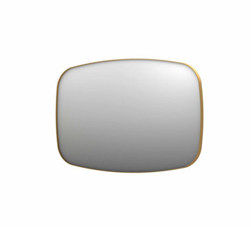 Ink Spiegel INK SP29 Contour 120x4x80 cm in Geborsteld Mat Goud