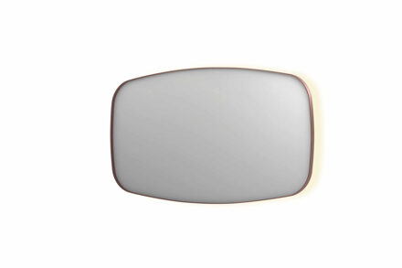 Ink Spiegel INK SP30 140x4x80 cm incl. Indirect LED-Verlichting Rondom en Spiegelverwarming Geborsteld Koper