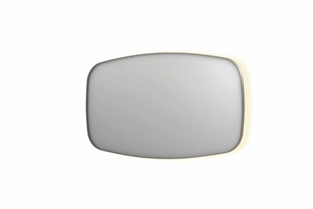 Ink Spiegel INK SP30 140x4x80 cm incl. Indirect LED-Verlichting Rondom en Spiegelverwarming Geborsteld RVS