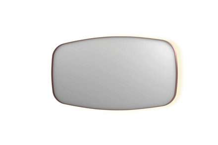 Ink Spiegel INK SP30 160x4x80 cm incl. Indirect LED-Verlichting Rondom en Spiegelverwarming Geborsteld Koper