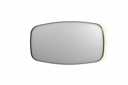 Ink Spiegel INK SP30 160x4x80 cm incl. Indirect LED-Verlichting Rondom en Spiegelverwarming Geborsteld Metal Black Gunmetal