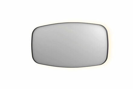 Ink Spiegel INK SP30 160x4x80 cm incl. Indirect LED-Verlichting Rondom en Spiegelverwarming Mat Zwart