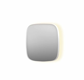 Ink Spiegel INK SP30 40x4x40 cm incl. Indirect LED-Verlichting Rondom en Spiegelverwarming Mat Wit